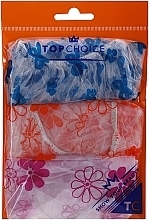 Шапочка для душу, 30659, 3 шт., синя, помаранчева, рожева - Top Choice — фото N1