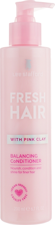 Балансирующий кондиционер с розовой глиной - Lee Stafford Fresh Hair Balancing Conditioner — фото N1
