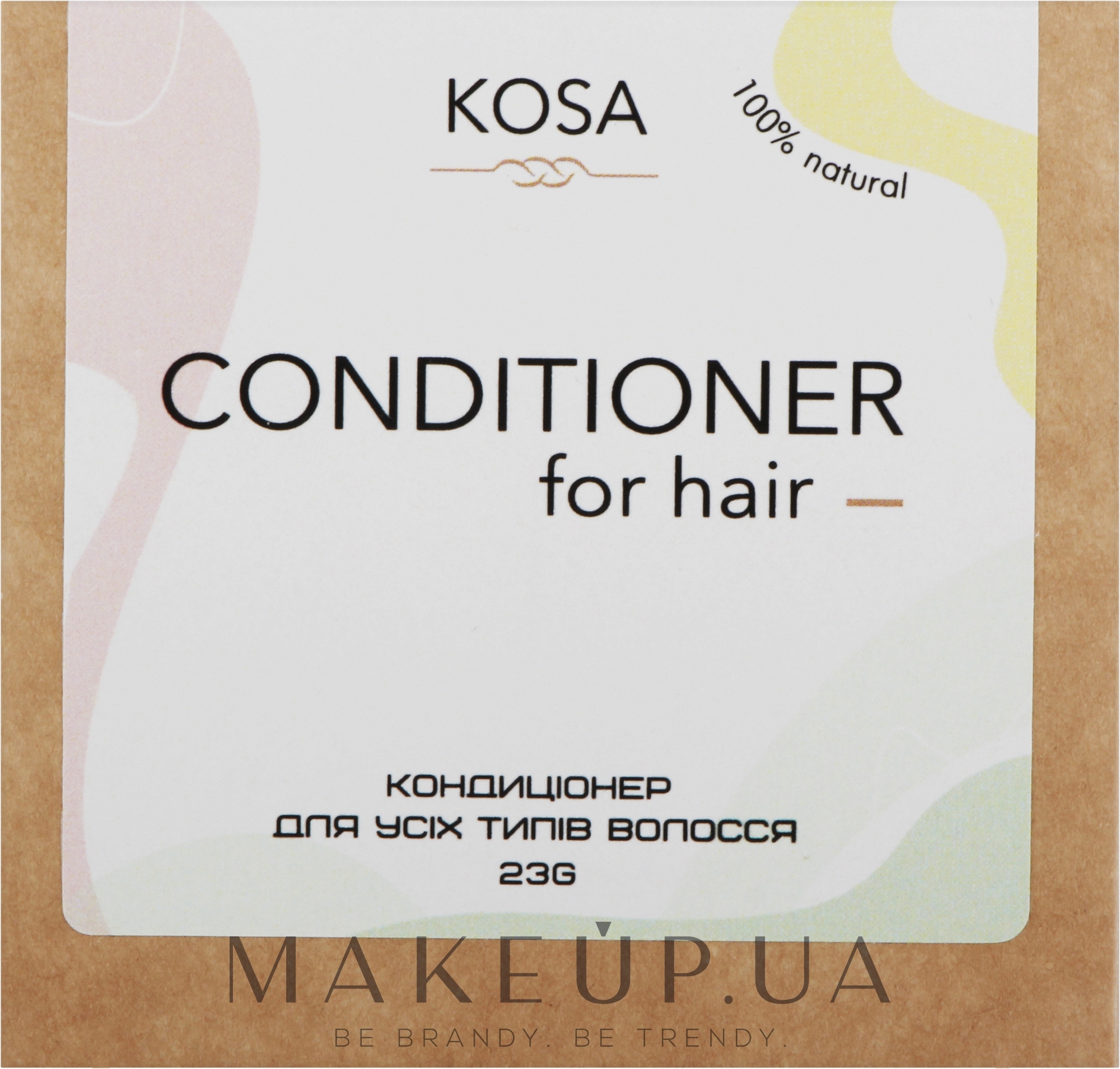 Твердий кондиціонер для волосся  - Kosa Conditioner for Hair — фото 23g