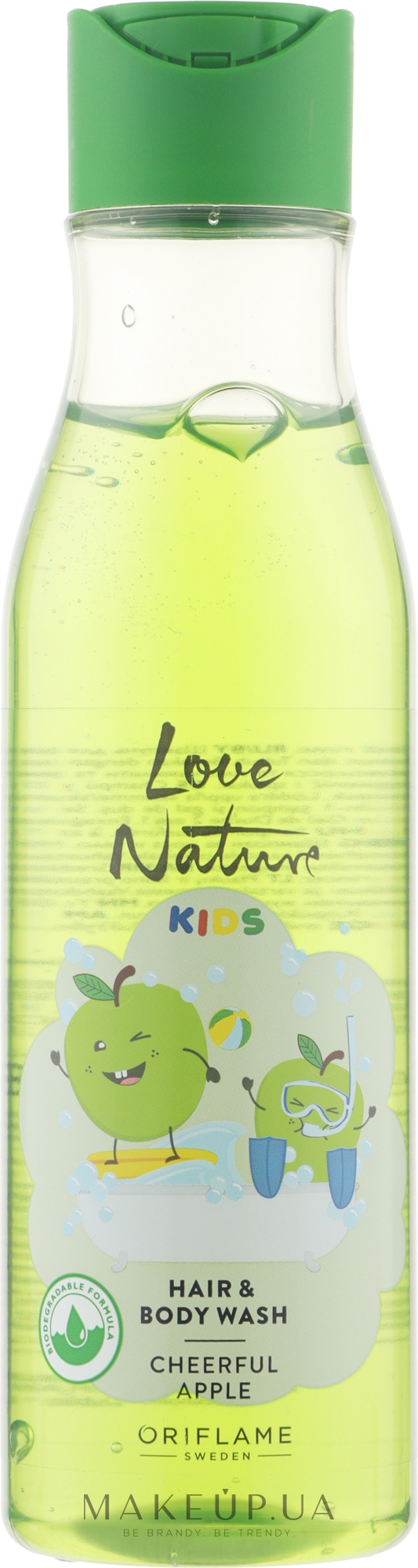 Дитячий шампунь для волосся й тіла з яблуком - Oriflame Love Nature — фото 250ml