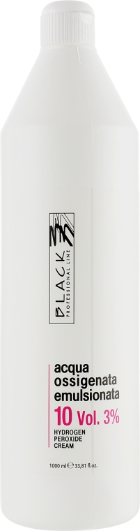 Емульсійний окислювач 10 Vol. 3 % - Black Professional Line Cream Hydrogen Peroxide — фото N3