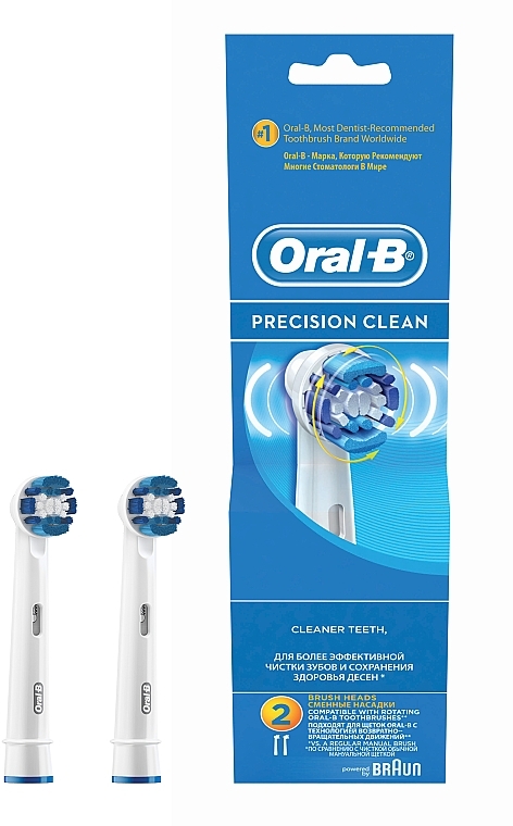 Сменная насадка для электрической зубной щетки, 2 шт. - Oral-B Precision Clean Clean Maximizer — фото N2