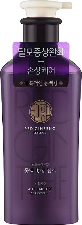 Кондиционер для сухих и поврежденных волос - KeraSys Dong Ui Hong Sam Camillia Red Ginseng Rinse