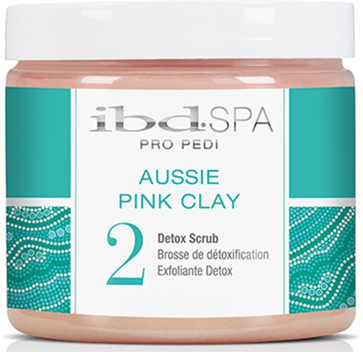 Скраб для рук и ног с розовой глиной - IBD Aussie Pink Clay Detox Scrub — фото N1
