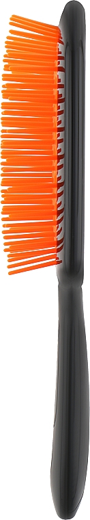 Расческа для волос, черная с оранжевым - Janeke Superbrush — фото N2