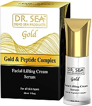 Парфумерія, косметика Крем-сироватка із золотом та пептидним комплексом - Dr.Sea Gold & Peptide Complex Lifting Cream-Serum