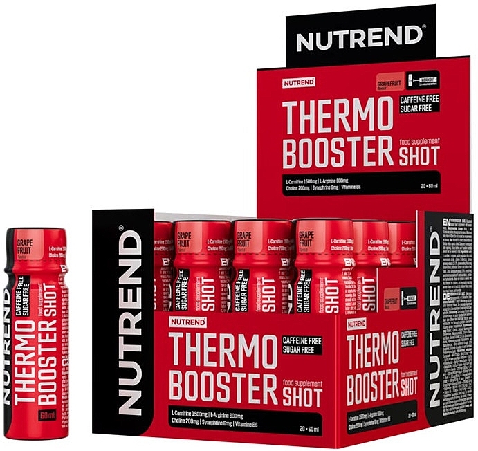 Жиросжигатель-шот "Грейпфрут" - Nutrend Thermobooster Shot Grapefruit — фото N1