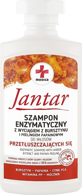 Шампунь для пошкодженого волосся - Ideepharm Jantar Medica Shampoo With Amber Extract