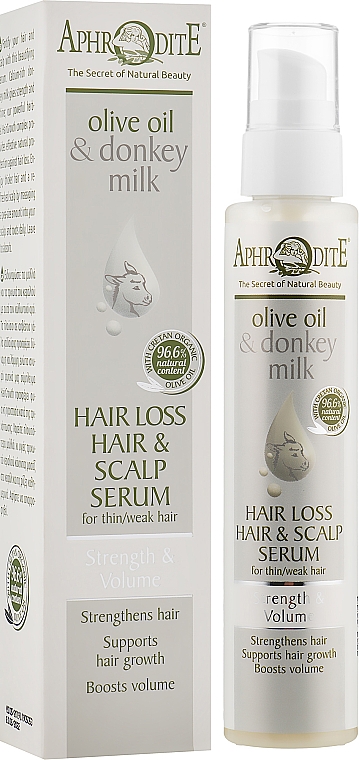 Сыворотка для волос и кожи головы "Эликсир молодости" - Aphrodite Advanced Olive Oil & Donkey Milk — фото N3