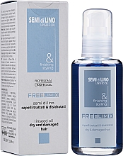 Олія для волосся, лляна - Freelimix Semi Di Lino Linseed Oil For Dry And Damaged Hair — фото N1