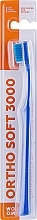 Духи, Парфюмерия, косметика Зубная щетка ортодонтическая мягкая, синяя - Woom Ortho Soft 3000 Toothbrush