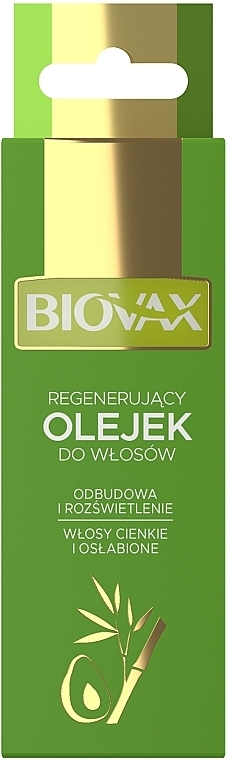 Масло для волос с бамбуком и маслом авокадо для восстановления тонких и ослабленных волос - Biovax Bambus & Avocado Oil Elirsir — фото N6