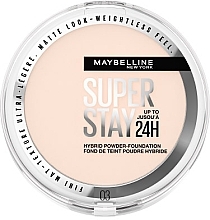 Парфумерія, косметика Стійка крем-пудра з тональним ефектом для обличчя - Maybelline New York SuperStay 24HR Hybrid Powder Foundation