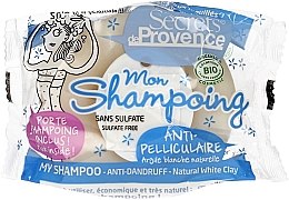 Парфумерія, косметика Твердий шампунь з білою глиною, проти лупи - Secrets De Provence My Shampoo Organic Anti-Dandruff Solid Shampoo