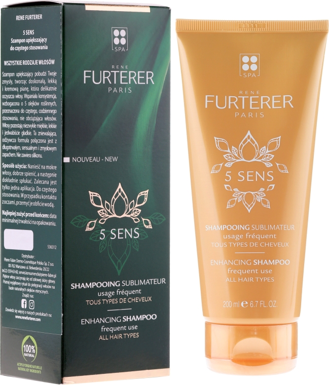 Шампунь для волос - Rene Furterer 5 Sens Enhancing Shampoo — фото N1