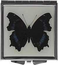 Парфумерія, косметика Дзеркальце косметичне "Метелики" 85420, чорно-синє - Top Choice