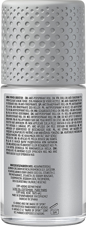 Дезодорант-антиперспирант шариковый для мужчин - Adidas Power Booster 72H Anti-Perspirant Roll-On — фото N2
