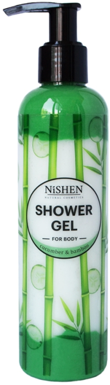 Гель для душа "Огурец и Бамбук" - Nishen Shower Gel — фото N1