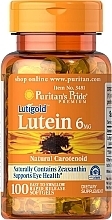 Парфумерія, косметика Харчова добавка "Лютеїн із зеаксантином", 6 мг - Puritan's Pride Lutein 6 mg With Zeaxanthin