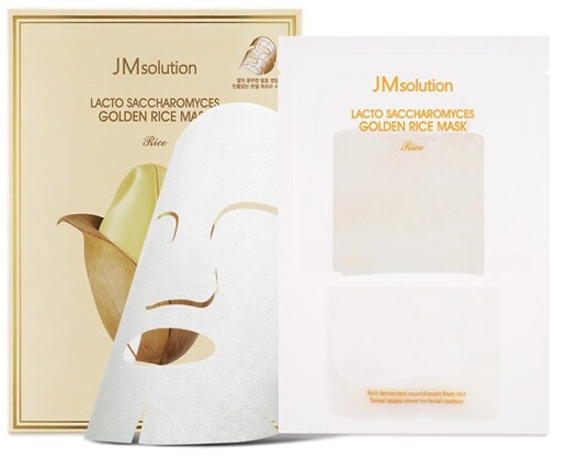 Тканинна маска з ферментованими компонентами - JMsolution Lacto Saccharomyces Golden Rice Mask — фото N2