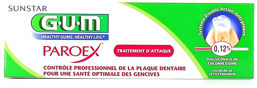 Зубная паста гелевая - G.U.M Paroex Toothpaste Gel — фото N1