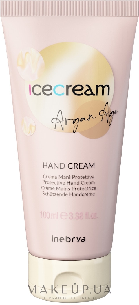 Крем для рук с аргановым маслом - Inebrya Ice Cream Argan-Age Hand Cream — фото 100ml