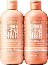Парфумерія, косметика Набір для сухого та пошкодженого волосся - Hairburst Longer Stronger Hair (shm/350ml + cond/350ml)
