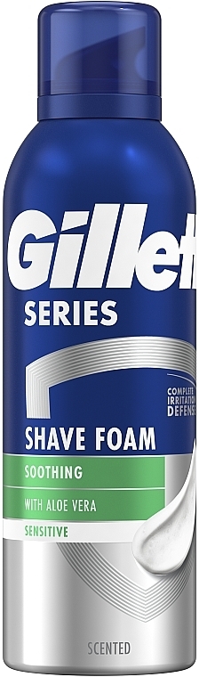 Мужская пена для бритья "Sensitive Skin" - Gillette Series For Men — фото N2