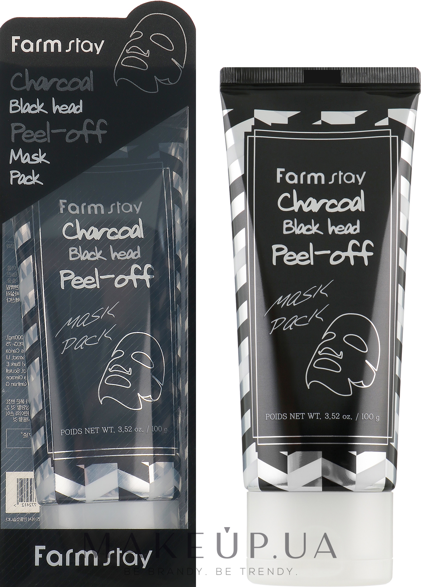 FarmStay Charcoal Black Head Peel-off Mask Pack - Очищающая маска-пленка с  углем: купить по лучшей цене в Украине | Makeup.ua