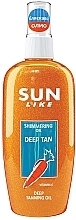 Олія для швидкої засмаги з блискучими частинками - Sun Like Shimmering Oil Deep Tan — фото N1