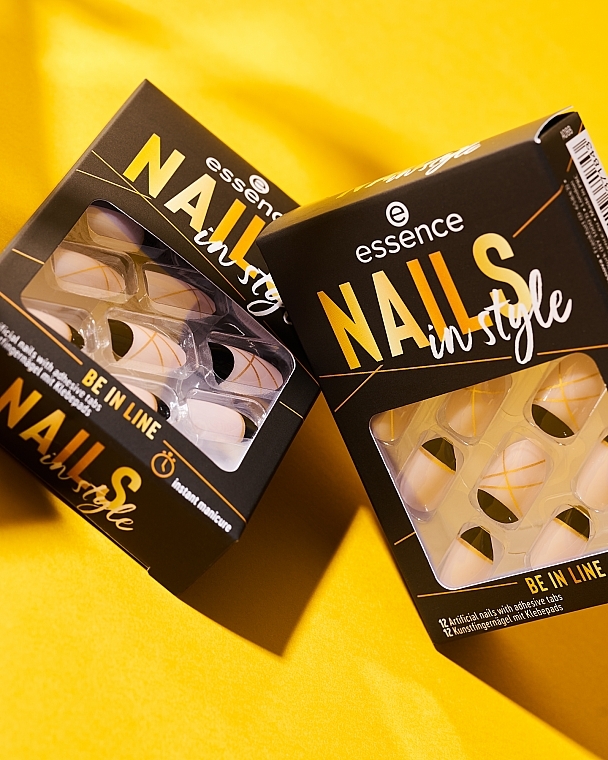 Накладні нігті на клейкій основі - Essence Nails In Style Be In Line — фото N3