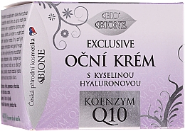 Крем для век - Bione Cosmetics Exclusive Organic Eye Cream With Q10 — фото N2