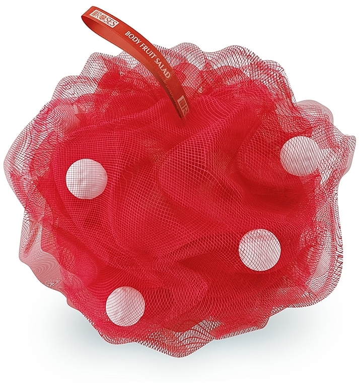 Ароматическая губка для ванны с мыльным жемчугом "Мята, лайм и грейпфрут" - Nature of Agiva Roses Body Fruit Salad Soap Pearls — фото N1
