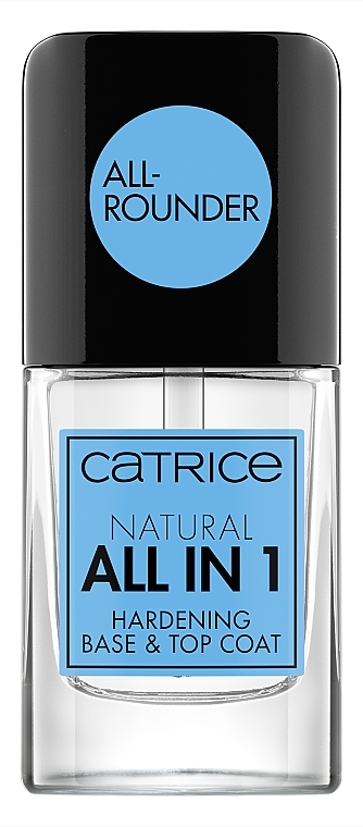 Базовое и верхнее покрытие 2-в-1 - Catrice Natural All in 1 Hardening Base &Top Coat — фото N1