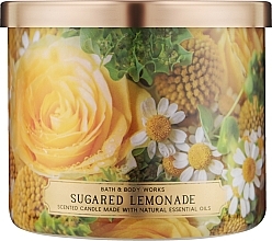 Духи, Парфюмерия, косметика Аромасвеча 3-х фитильная - Bath and Body Works Sugared Lemonade Candle