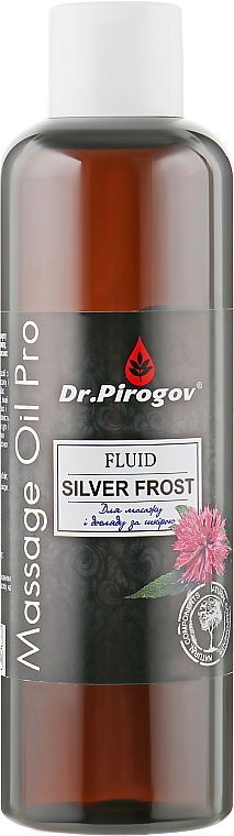 Олія для масажу та догляду за шкірою, з ароматом бергамота - Dr.Pirogov Fluid Silver Frost Massage Oil — фото N1