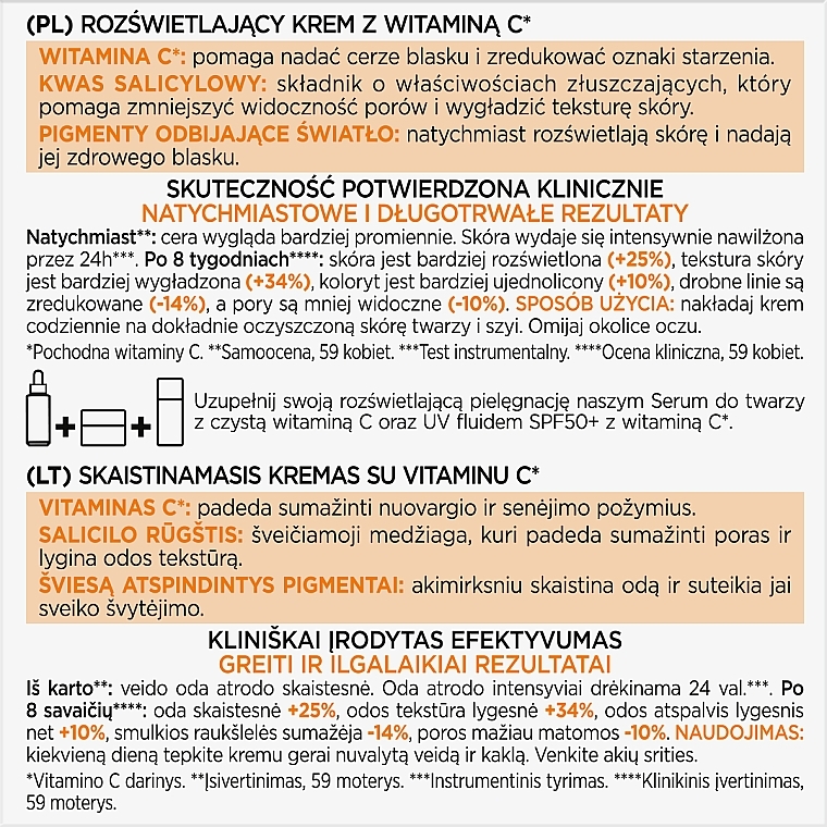 Крем для осветления кожи с витамином С - L'Oreal Paris Revitalift Vitamin C Brightening Cream — фото N6