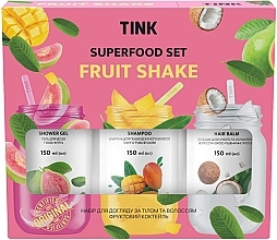 Парфумерія, косметика Набір - Tink Superfood Set Fruit Shake (sh/gel/150ml + shm/150ml + h/balm/150ml)