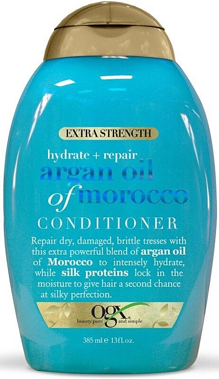 Кондиціонер для волосся "Зволоження та відновлення" - OGX Argan Oil Of Morocco Hydrate & Repair Conditioner — фото N1