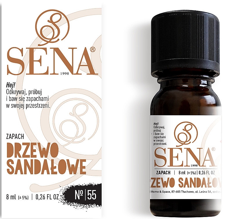 Ароматична олія "Сандалове дерево" - Sena Aroma Oil №55 Sandalwood — фото N2