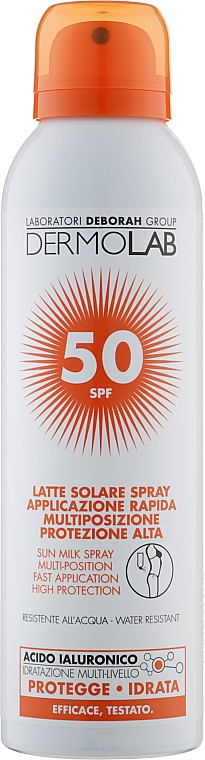 Молочко-спрей сонцезахисний - Deborah Dermolab Sun Milk Spray SPF50 — фото N1