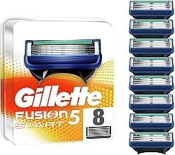 Змінні касети для гоління, 8 шт. - Gillette Fusion5 Start Replacement Razor Blades Pack — фото N2