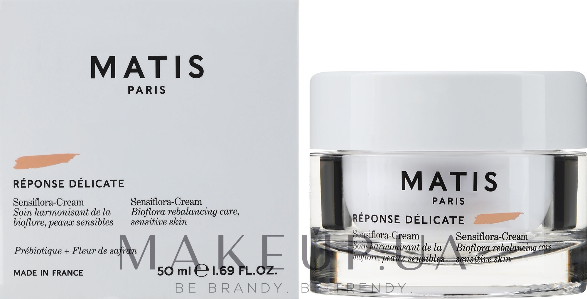 Крем для лица и зоны декольте - Matis Reponse Delicate Sensibiotic Cream — фото 50ml
