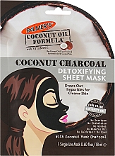 Парфумерія, косметика Детоксикувальна тканинна маска для обличчя - Palmer's Coconut Oil Formula Coconut Charcoal Detoxifying Sheet Mask