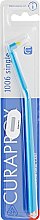 Монопучковая зубная щетка "Single CS 1006", голубая с салатовым - Curaprox — фото N1