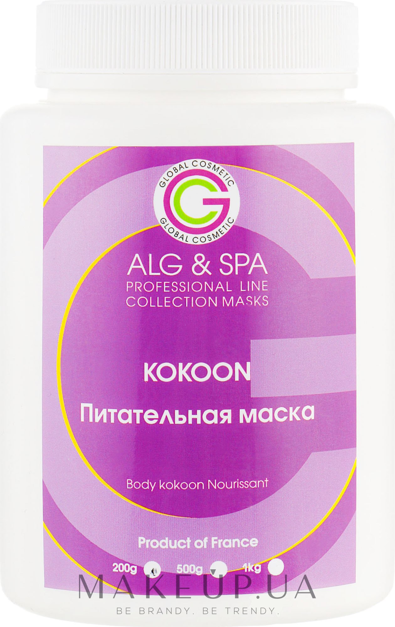 Маска живильна “Kokoon” - ALG & SPA Professional Line Collection Masks Body Kokoon Nourissan — фото 200g