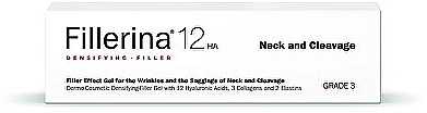 Розгладжувальна сироватка для шиї та зони декольте, рівень 3 - Fillerina 12HA Neck And Cleavage Filler — фото N2