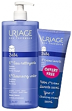 Духи, Парфюмерия, косметика Набор - Uriage Babies (cl/watter/1000ml + cl/cream/1000ml)