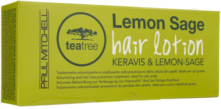 Відновлюючий лосьйон проти випадіння волосся з екстрактом чайного дерева і лимона - Paul Mitchell Tea Tree Hair Lotion Keravis and Lemon–Sage — фото N4