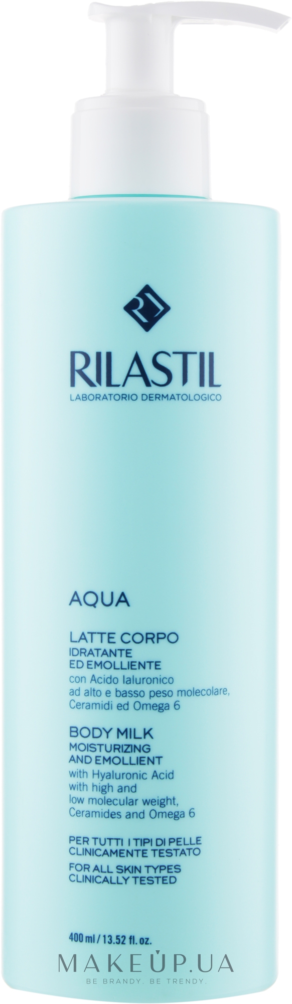 Молочко для глибого зволоження тіла - Rilastil Aqua Latte Corpo — фото 400ml